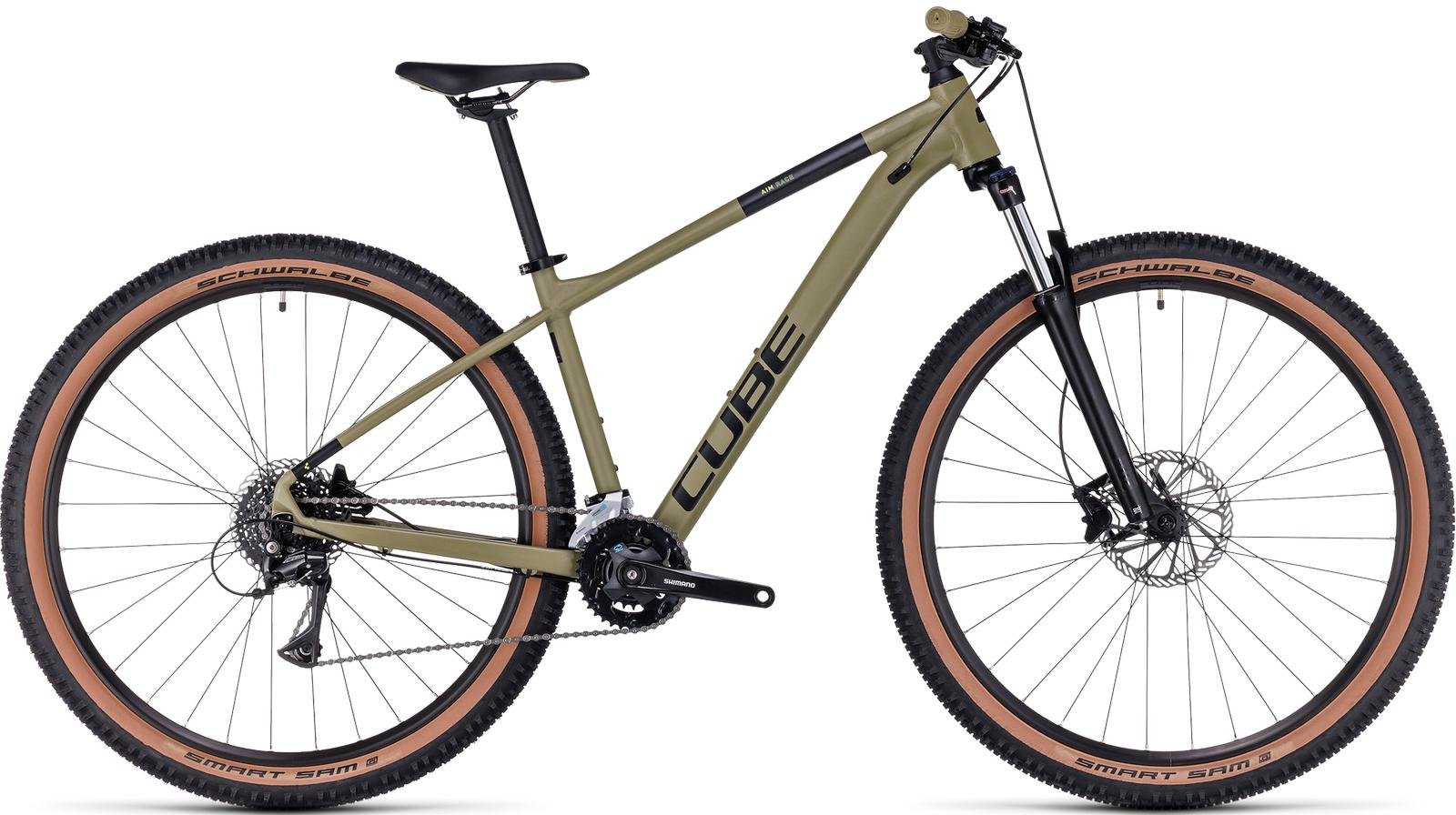 Dviratis Cube Aim Race 29 olive'n'black 2023-18" / 29 / M