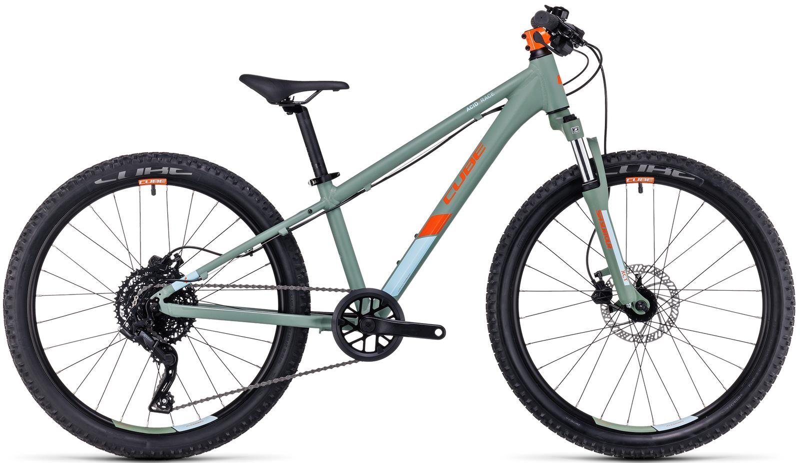 Dviratis Cube Acid 240 Disc green'n'orange 2023