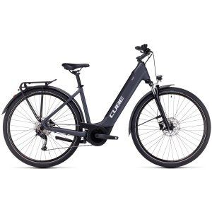 Elektrinis dviratis Cube Touring Hybrid ONE 500 Easy Entry grey'n'white 2023-50 cm / S