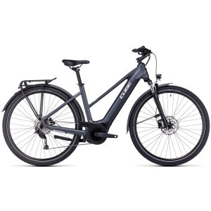 Elektrinis dviratis Cube Touring Hybrid ONE 500 Trapeze grey'n'white 2023-50 cm / S