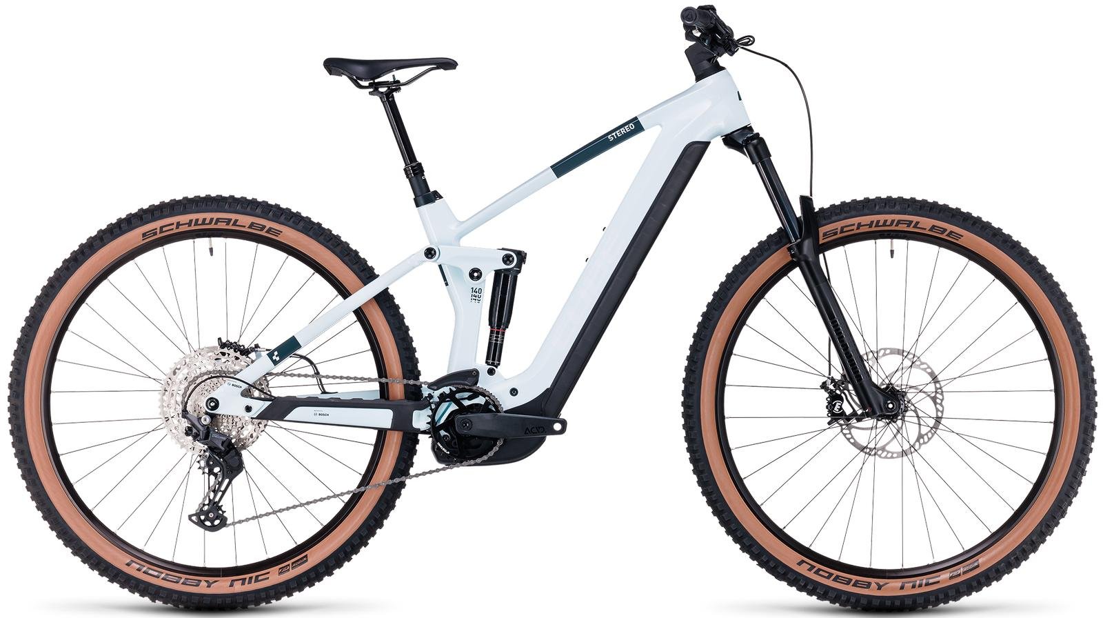 Elektrinis dviratis Cube Stereo Hybrid 140 HPC Pro 625 29 frostwhite'n'grey 2023-18" / 29 / M