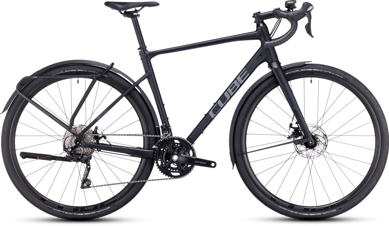 Dviratis Cube Nuroad Pro FE metalblack'n'grey 2023-53 cm / S