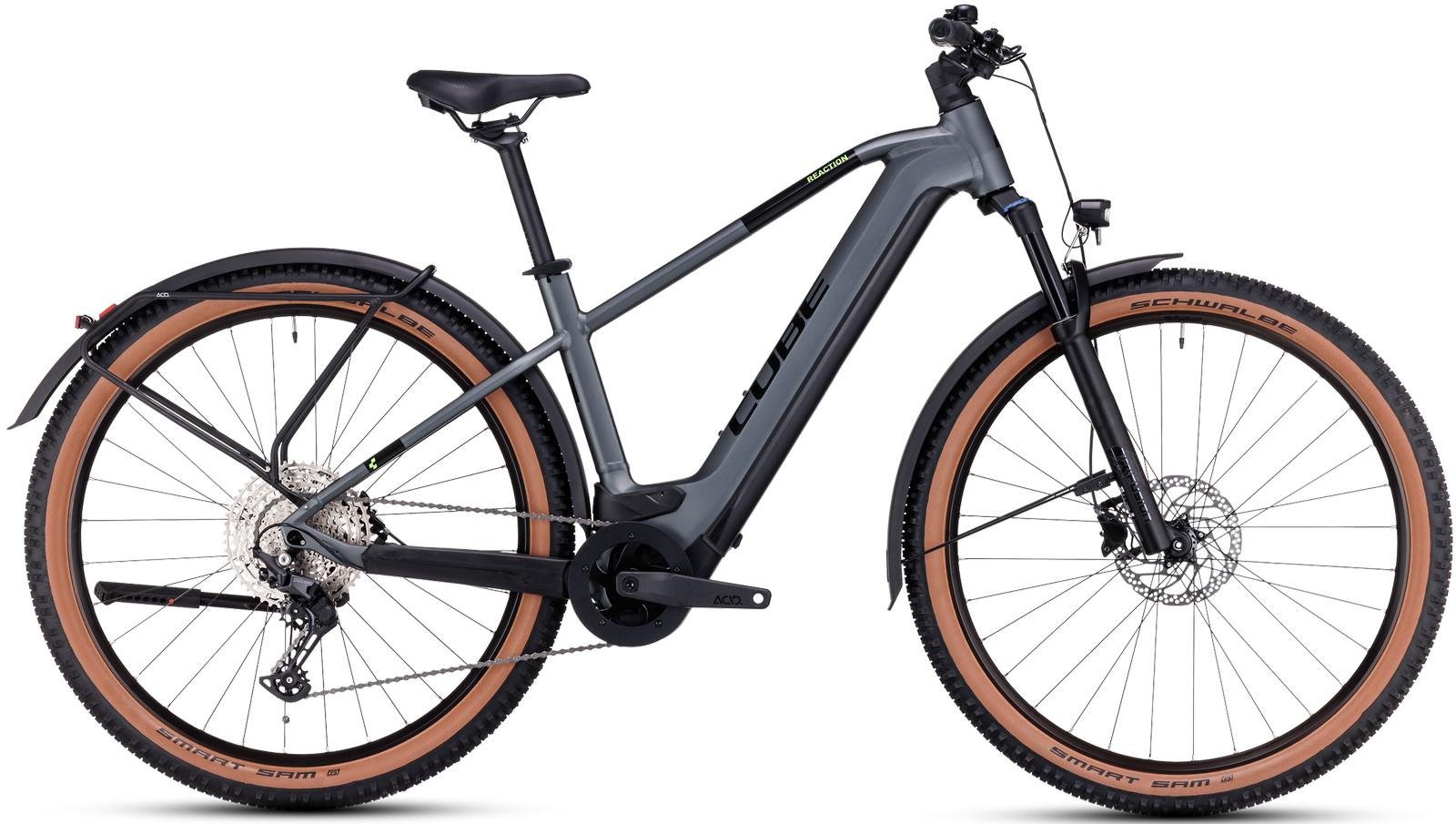 Elektrinis dviratis Cube Reaction Hybrid Pro 750 Allroad 29 flashgrey'n'green 2023-19" / 29 / L