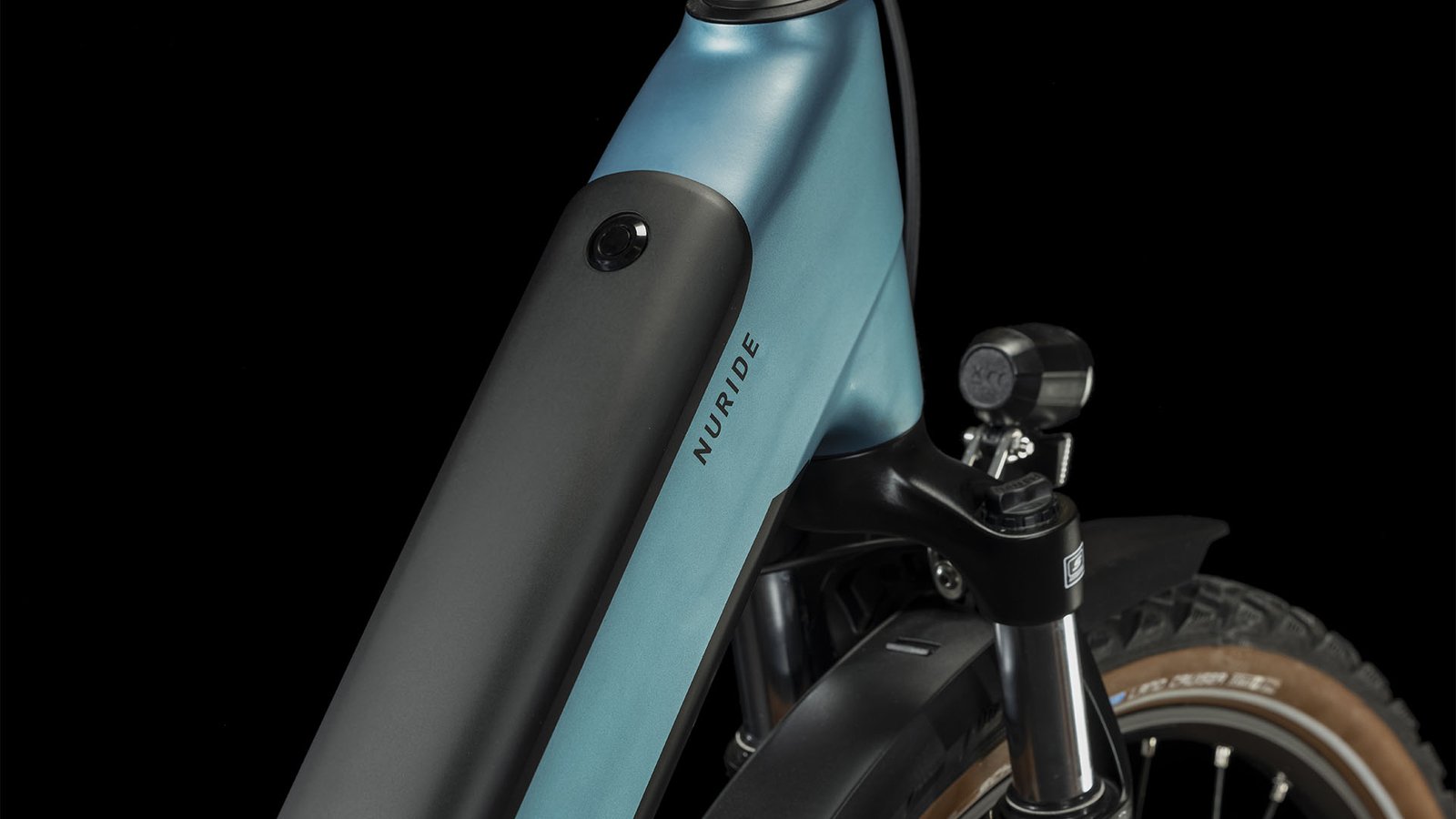 Elektrinis dviratis Cube Nuride Hybrid Performance 625 Allroad Easy Entry metalblue'n'red 2023-46 cm / XS