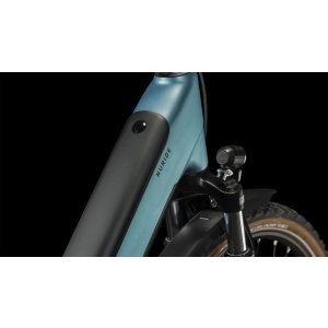 Elektrinis dviratis Cube Nuride Hybrid Performance 625 Allroad Easy Entry metalblue'n'red 2023-50 cm / S