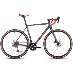 Dviratis Cube Cross Race Pro grey'n'red 2023-53 cm