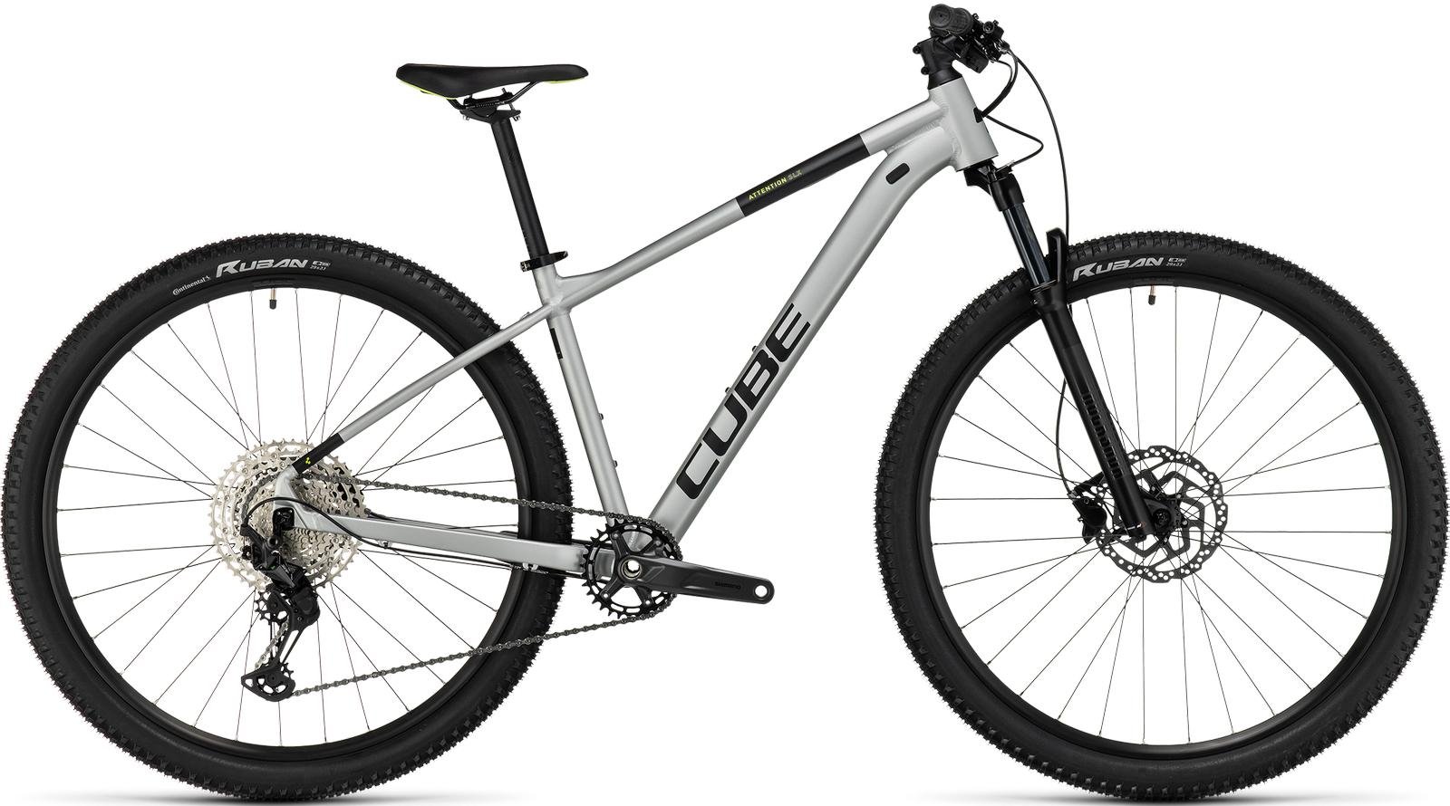 Dviratis Cube Attention SLX 29 silvergrey'n'lime 2023-20" / 29 / L